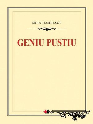 cover image of Geniu Pustiu